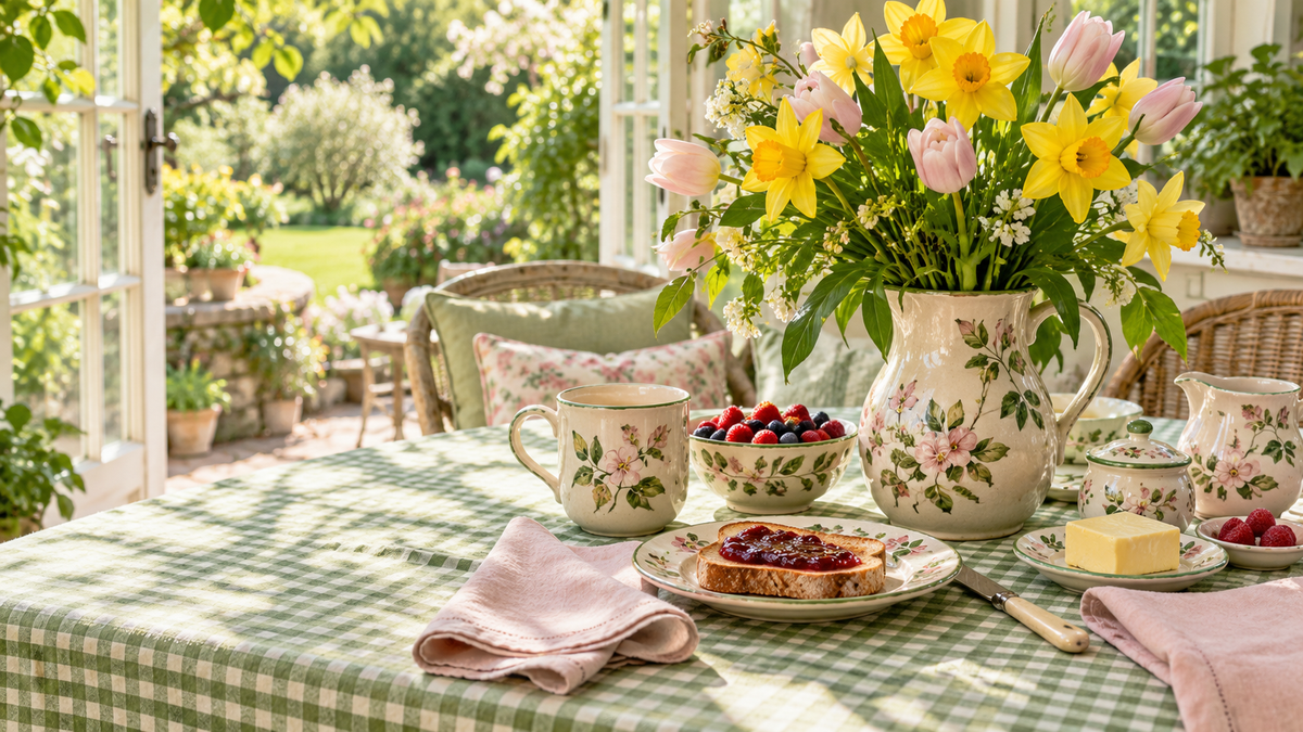 Spring in Bloom seasonal illustration