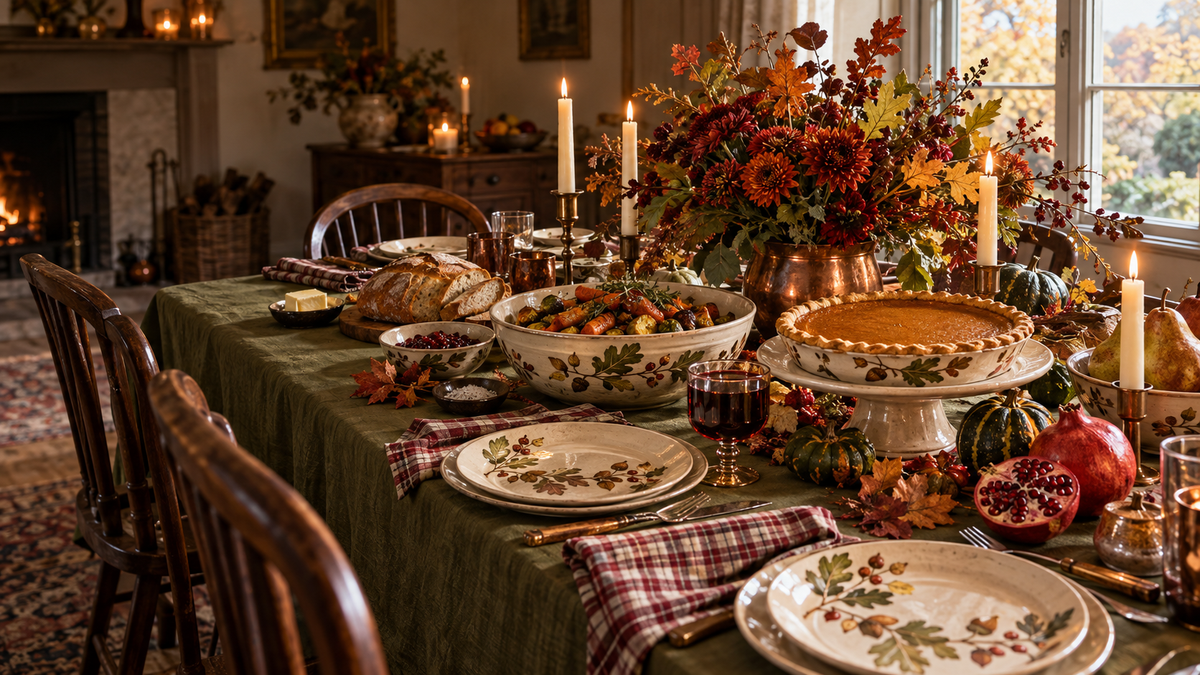 Thanksgiving seasonal illustration